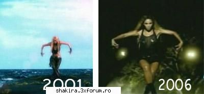 Shakira vs. Beyonce - shi ultima,aici se vede CLAR k Beyonce o km imita - Shakira VS.